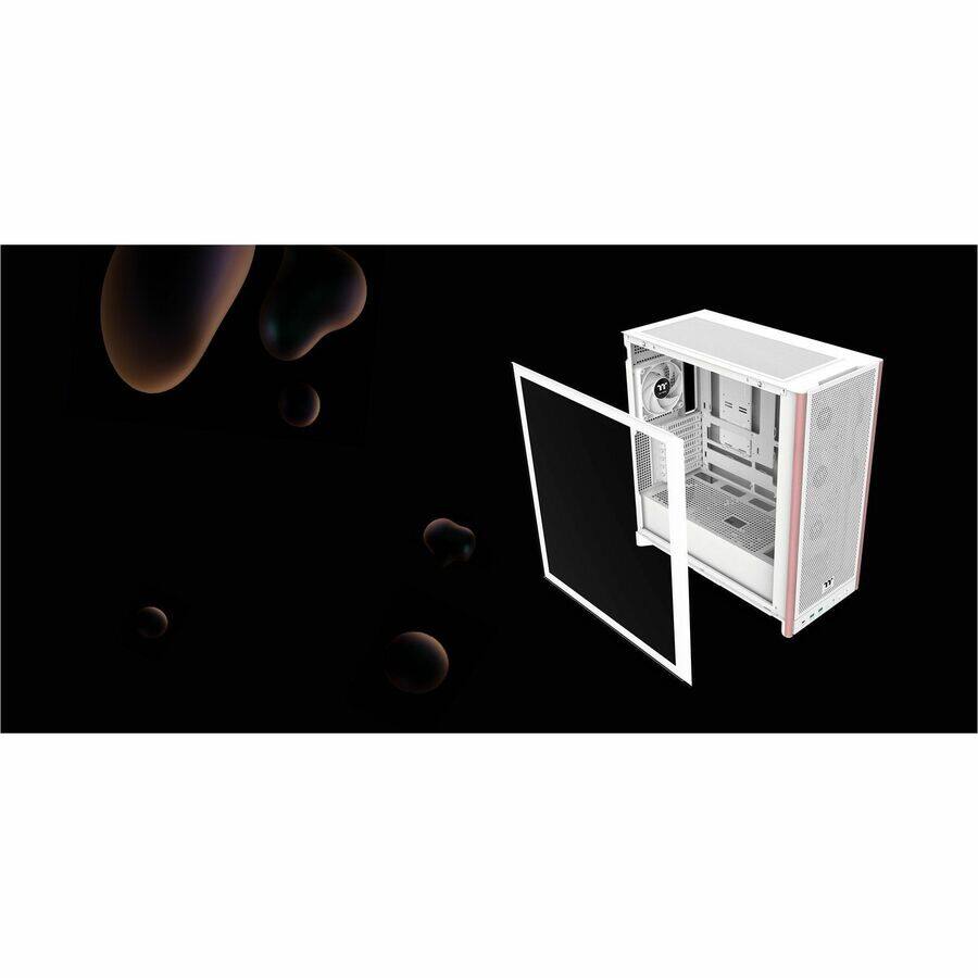 Alt View 1. Thermaltake - Thermaltake S370 WS Computer Case - White - Wood - 4 x 120mm Fan(s) Installed - Mini ITX, Micro ATX, ATX, EATX - White.