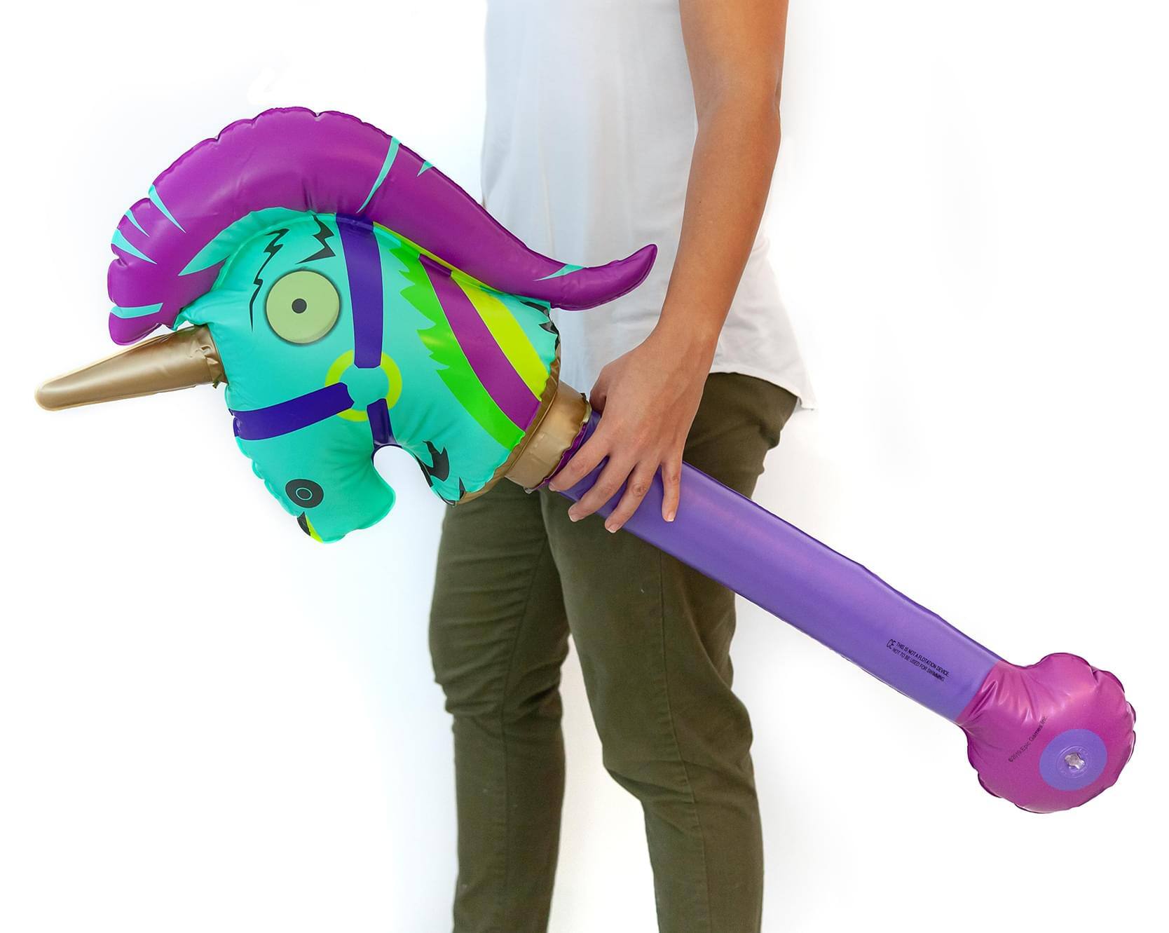 Alt View 3. Rubies - Fortnite Rainbow Smash Skin Inflatable Pickaxe Costume Accessory - Multi-Color.