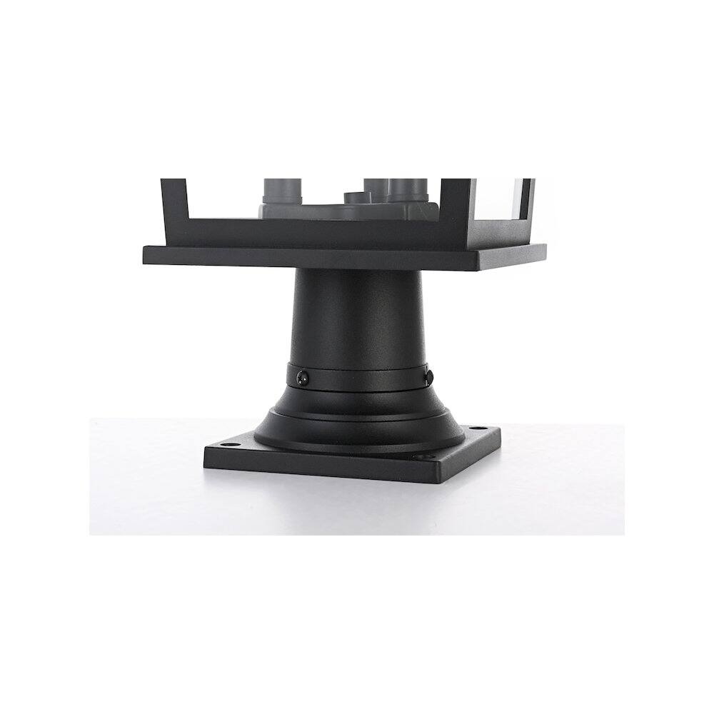 Alt View 1. Elegant Lighting - Cayman 7 inch Outdoor Pendant in Black - Black.