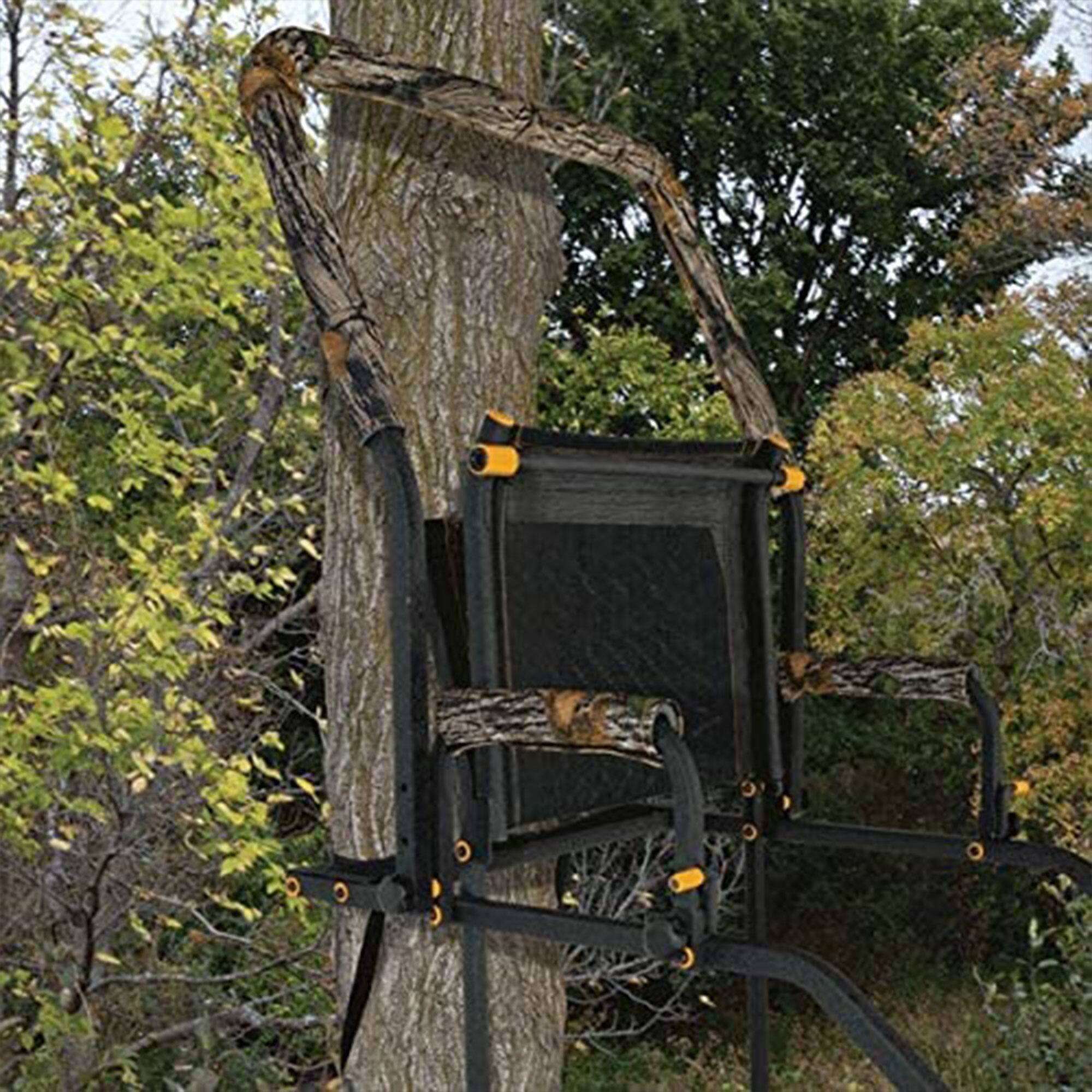 Alt View 2. Muddy - Muddy The Skybox Deluxe 20 Ft Hunting Ladderstand, 1 Person Climbing Tree Stand - Black.