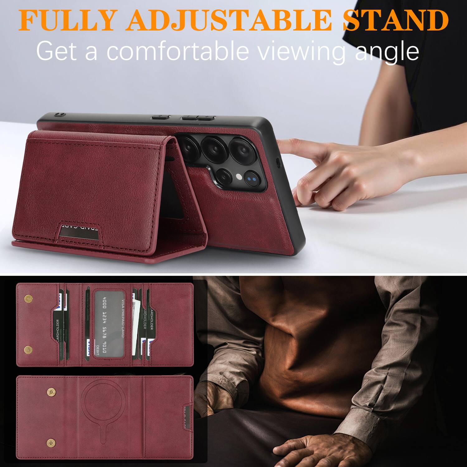 FULLY ADJUSTABLE STAND  
Get a comfortable viewing angle