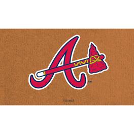 Evergreen Enterprises - Atlanta Braves 28" x 16" Primary Logo Coir Mat - Multicolor