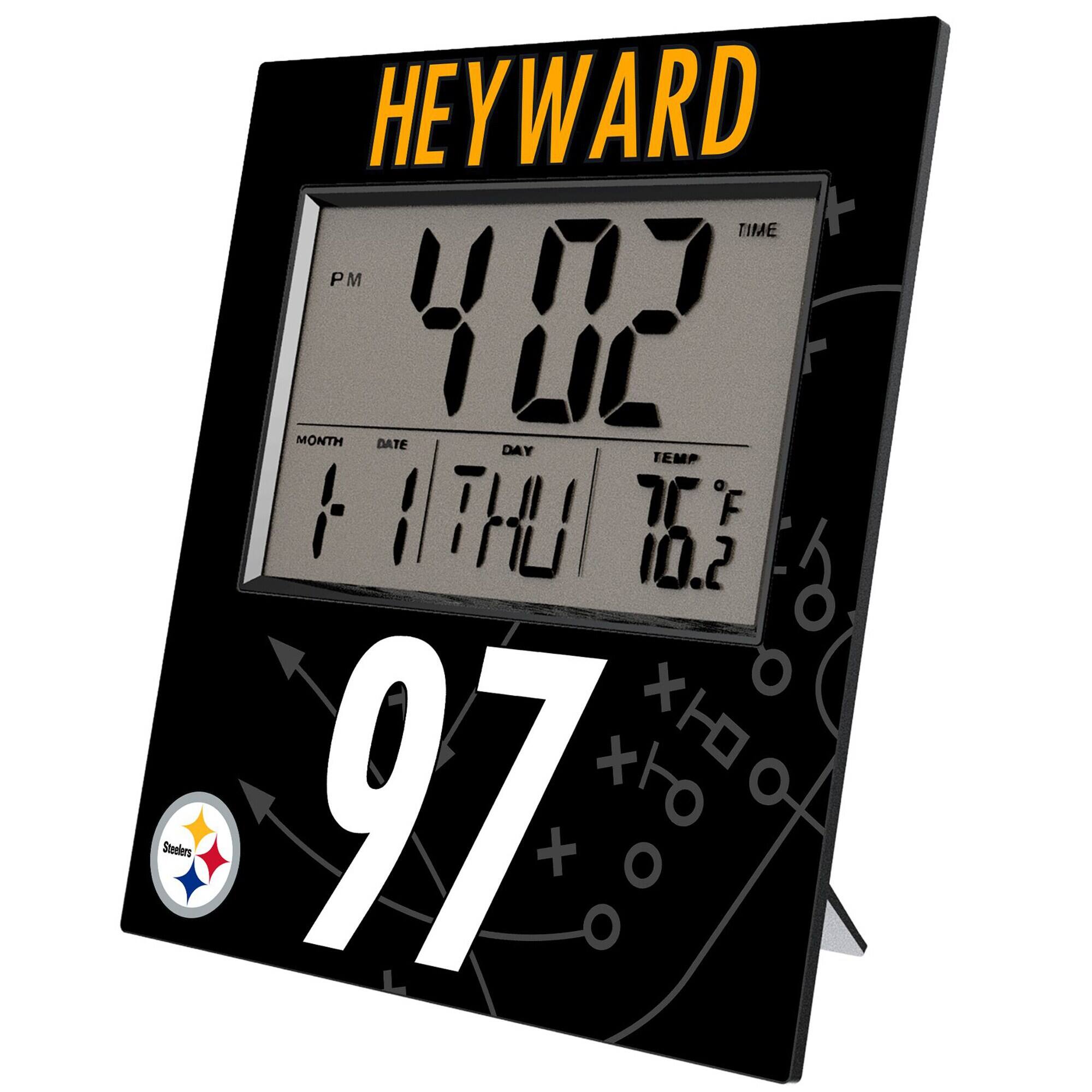 HEYWARD

TIME 4:02 PM

MONTH 1 DATE 1 DAY THU TEMP 76°F

97

Steelers