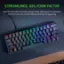 STREAMLINED, 60% FORM FACTOR: Ideal for minimalist or smaller setups where desk space is a premium; built for travel and comfortable positioning during gaming.