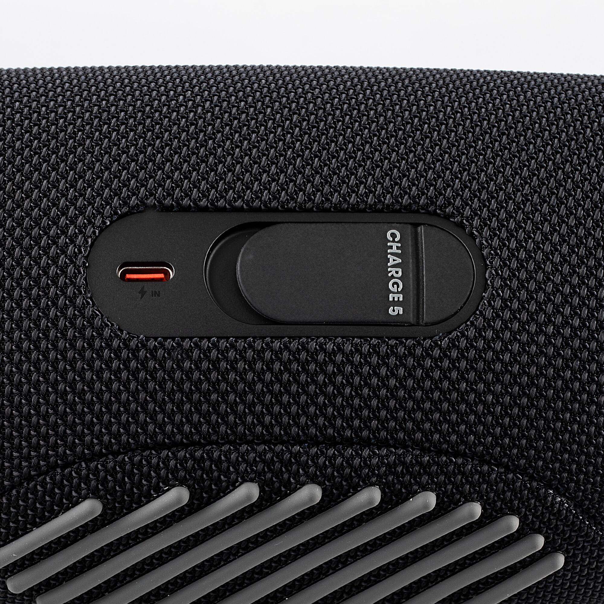 Alt View 4. JBL - JBL Charge 5 Portable Wireless Bluetooth Speaker with IP67 Waterproof with Case (Black) - Black.