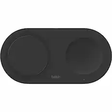 Front. Belkin - Belkin BoostCharge Pro Induction Charger - For iPhone, AirPod, Qi2-enabled Device - Input connectors: USB - Proprietary - Black.