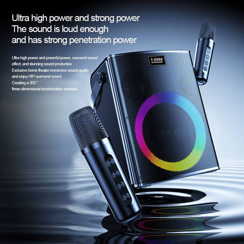 Ultra high power and strong power  
The sound is loud enough and has strong penetration power  

Ultra high power and powerful power, surround sound effect, and stunning sound production  
Exclusive home theater immersive sound quality and enjoy HIFI surround sound  
Creating a 360° three-dimensional reverberation aesthetic  

T-2066
