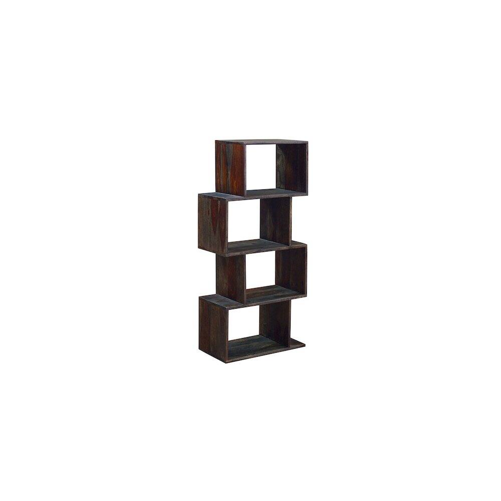 Alt View 1. Porter Designs - Fall River Solid Sheesham Wood Bookcase - Gray.
