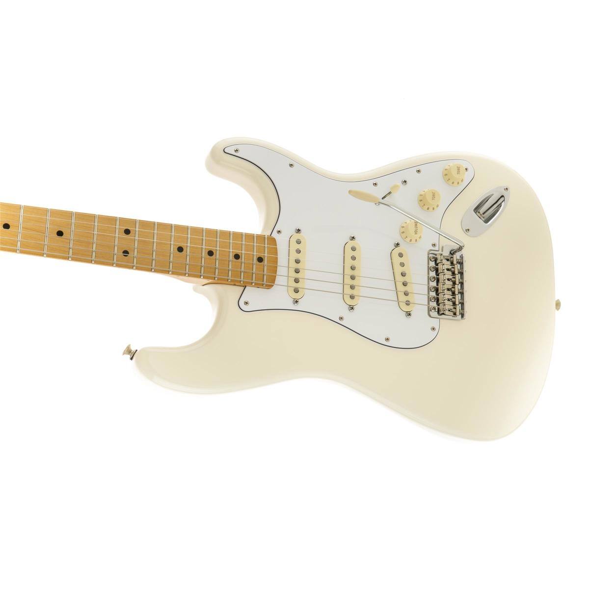 Alt View 4. Fender - Fender Jimi Hendrix Stratocaster Electric Guitar, Maple Fingerboard, Olympic White.
