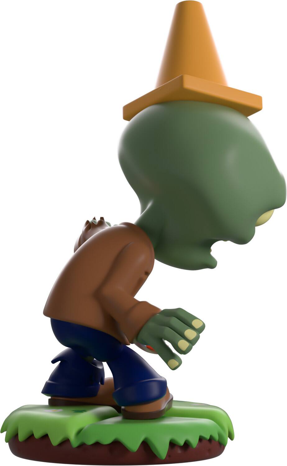 Alt View 4. Youtooz - Youtooz - Plants vs. Zombies - Conehead Zombie Vinyl Figure   - COLLECTIBLES - Multicolor.