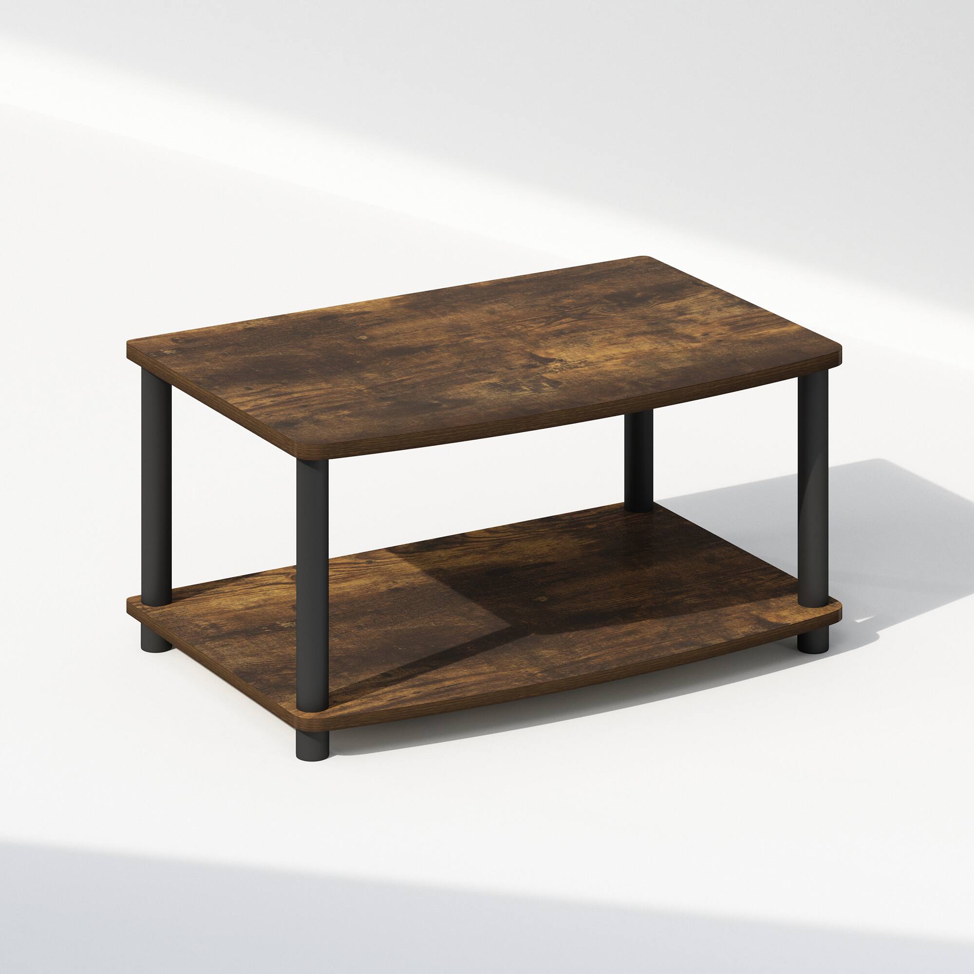 Front. Furinno - Turn-N-Tube 2-Tier Multipurpose Printer Stand Display & Storage Shelf.