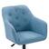 Alt View 17. CorLiving - Marlowe Upholstered Button Tufted Task Chair - Light Blue.