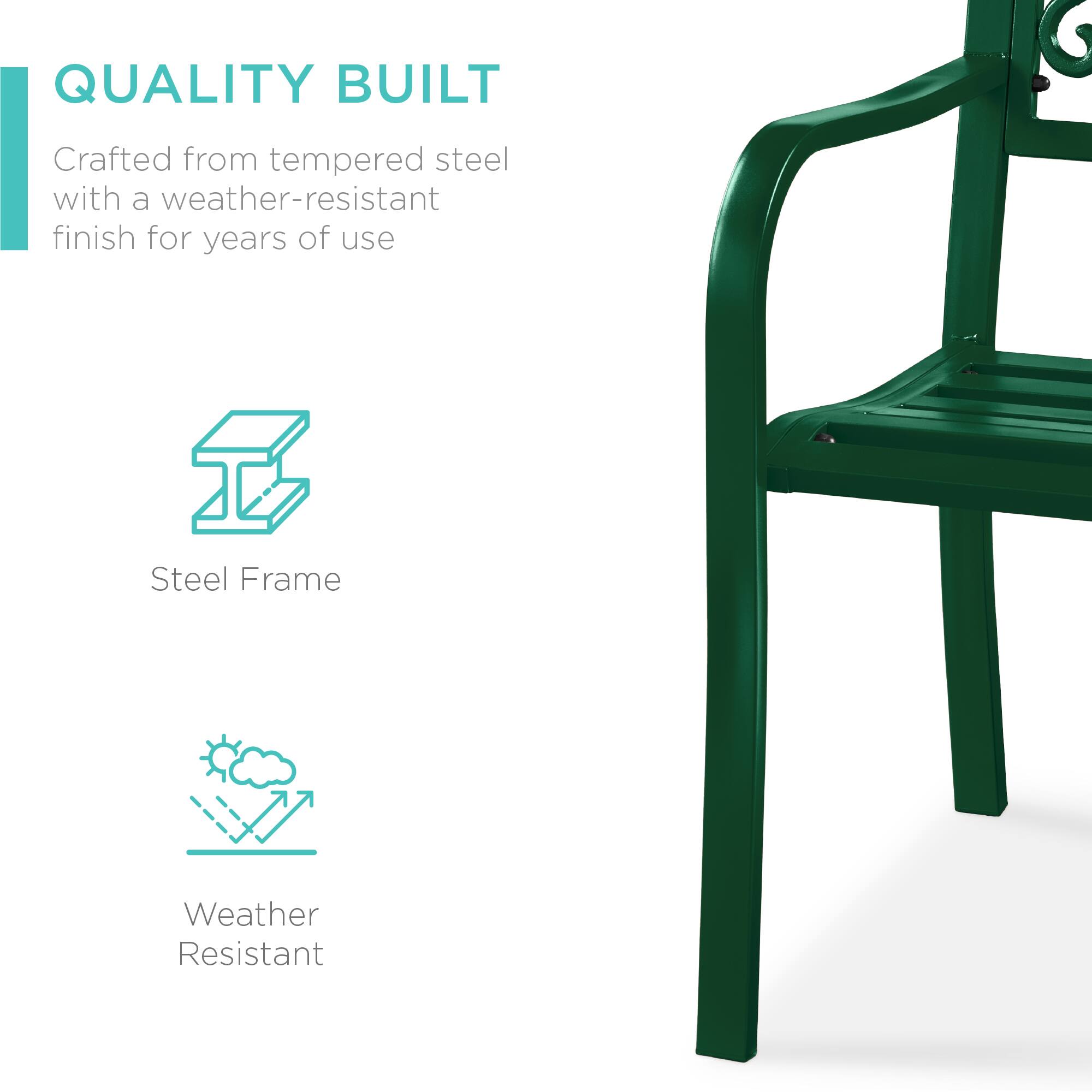 QUALITY BUILT  
Crafted from tempered steel with a weather-resistant finish for years of use  

Steel Frame  
Weather Resistant