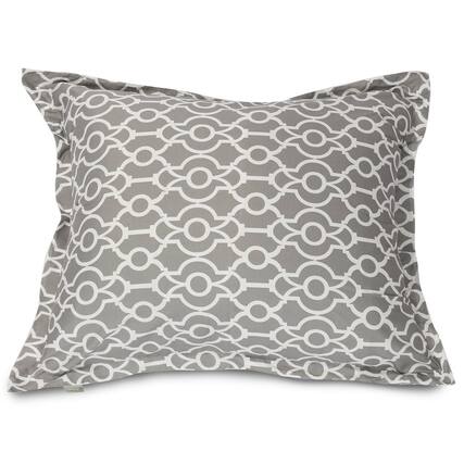 Front. Majestic Home - Floor Pillow Athens Gray - Gray.
