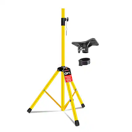 The text on the image is: "OFT. Universal Tripod Speaker Stand."