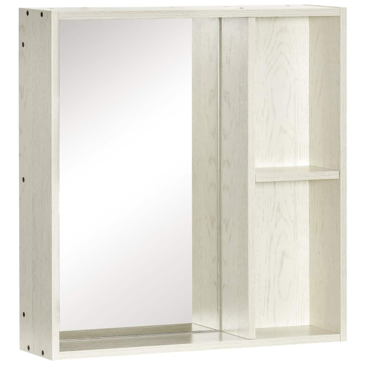 SlickBlue - Wall Mounted Cabinet with Single/Double Doors for Bathroom or Kitchen - White