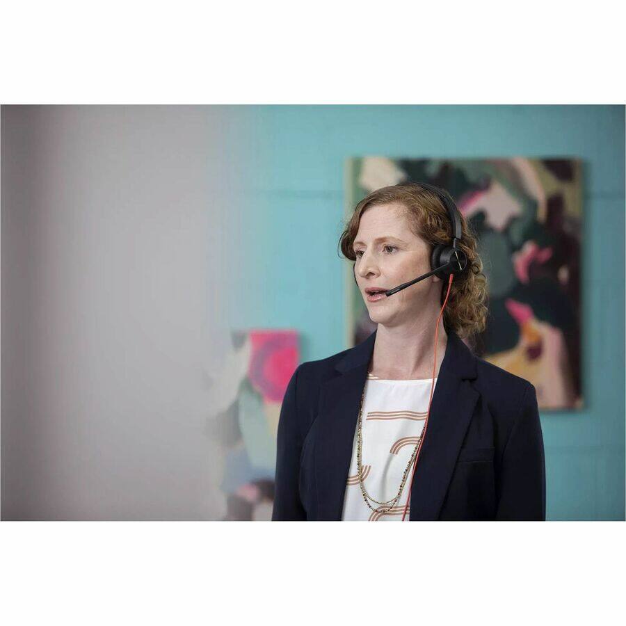 Alt View 1. HP - Poly Blackwire 3310 Monaural USB-C Headset + USBC/A Adapter - Mono - USB Type C, Mini-phone (3.5mm) - Wired - 32 Ohm - O - Black.