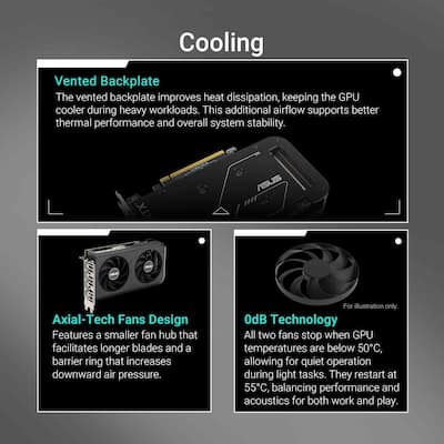 ASUS DUAL NVIDIA GeForce RTX 5050 OC Edition 8GB GDDR7 PCI ASUS DUAL NVIDIA GeForce RTX 5050 OC Edition 8GB GDDR7 PCI