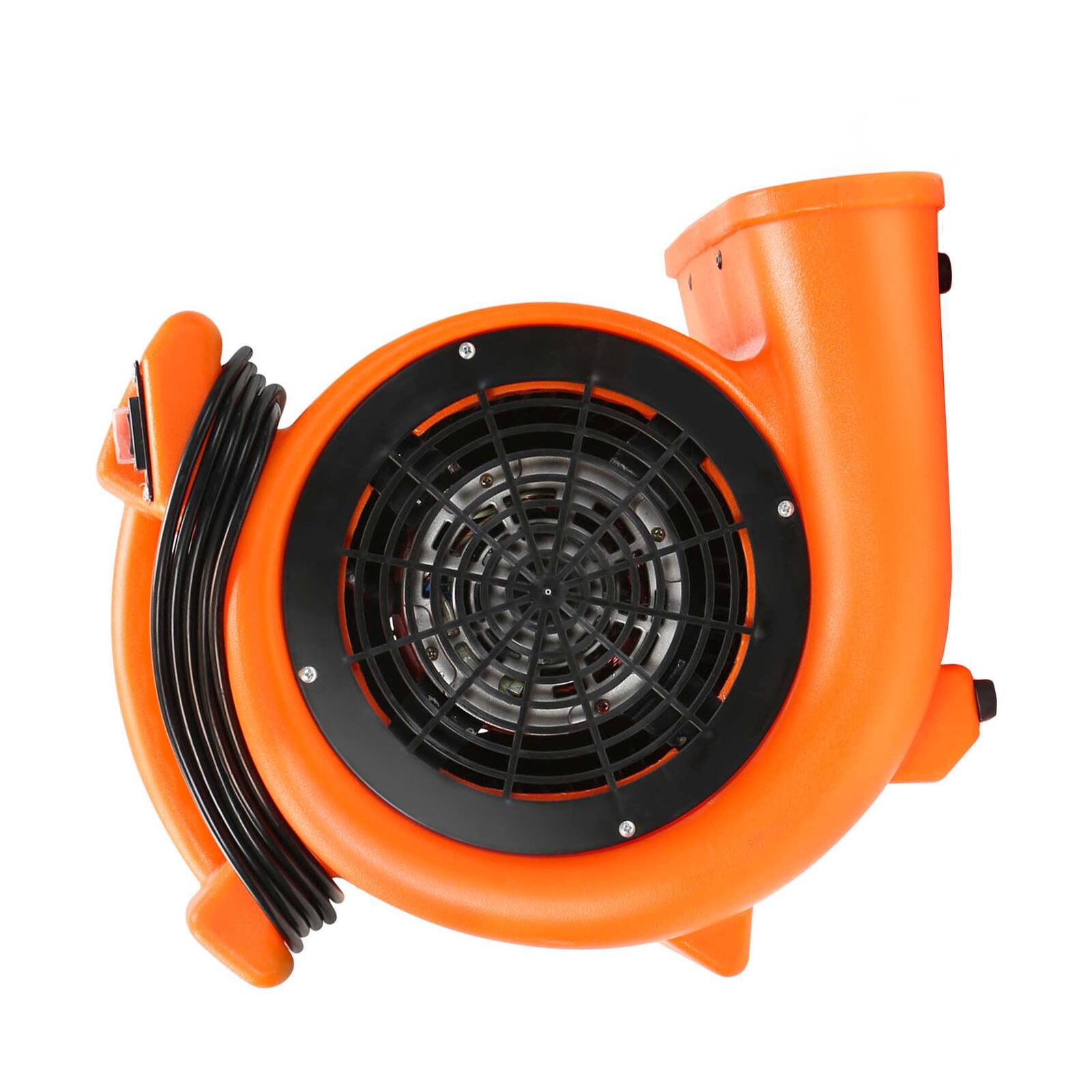 Alt View 3. Dryser - 12 Air Mover and Carpet Dryers 2 Speed 1/2 HP - Industrial Floor Fan - Orange.