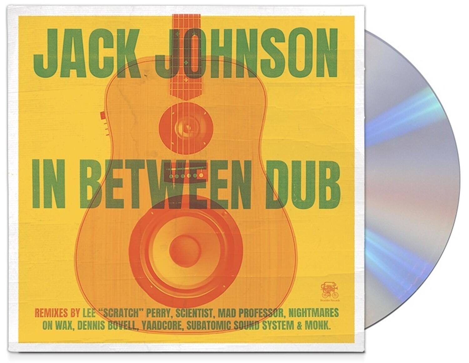 JACK JOHNSON  
IN BETWEEN DUB  

REMIXES BY LEE "SCRATCH" PERRY, SCIENTIST, MAD PROFESSOR, NIGHTMARES ON WAX, DENNIS BOVELL, YAADCORE, SUBATOMIC SOUND SYSTEM & MONK.