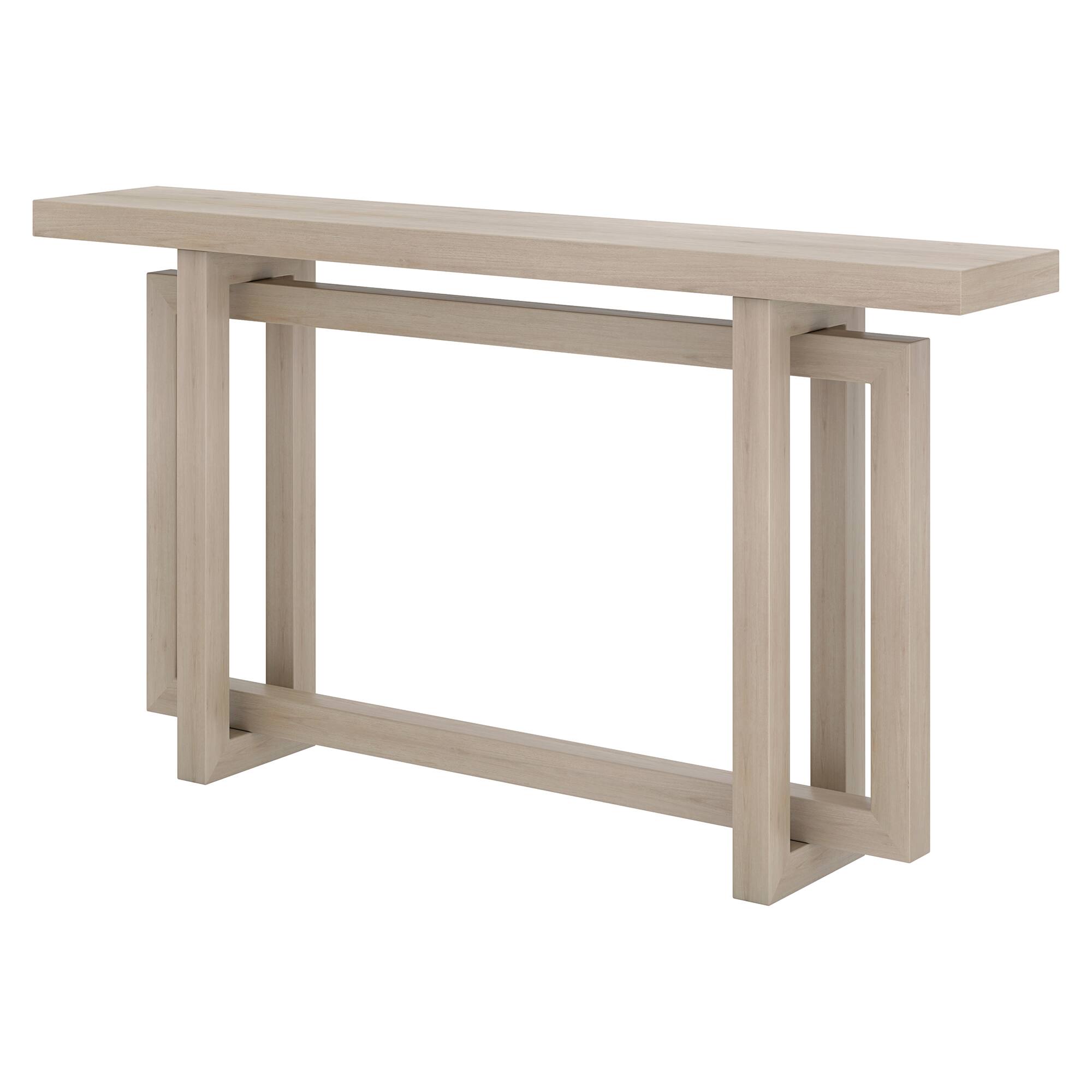 Left. Hudson&Canal - Breslow 55" Wide Rectangular Console Table - White.