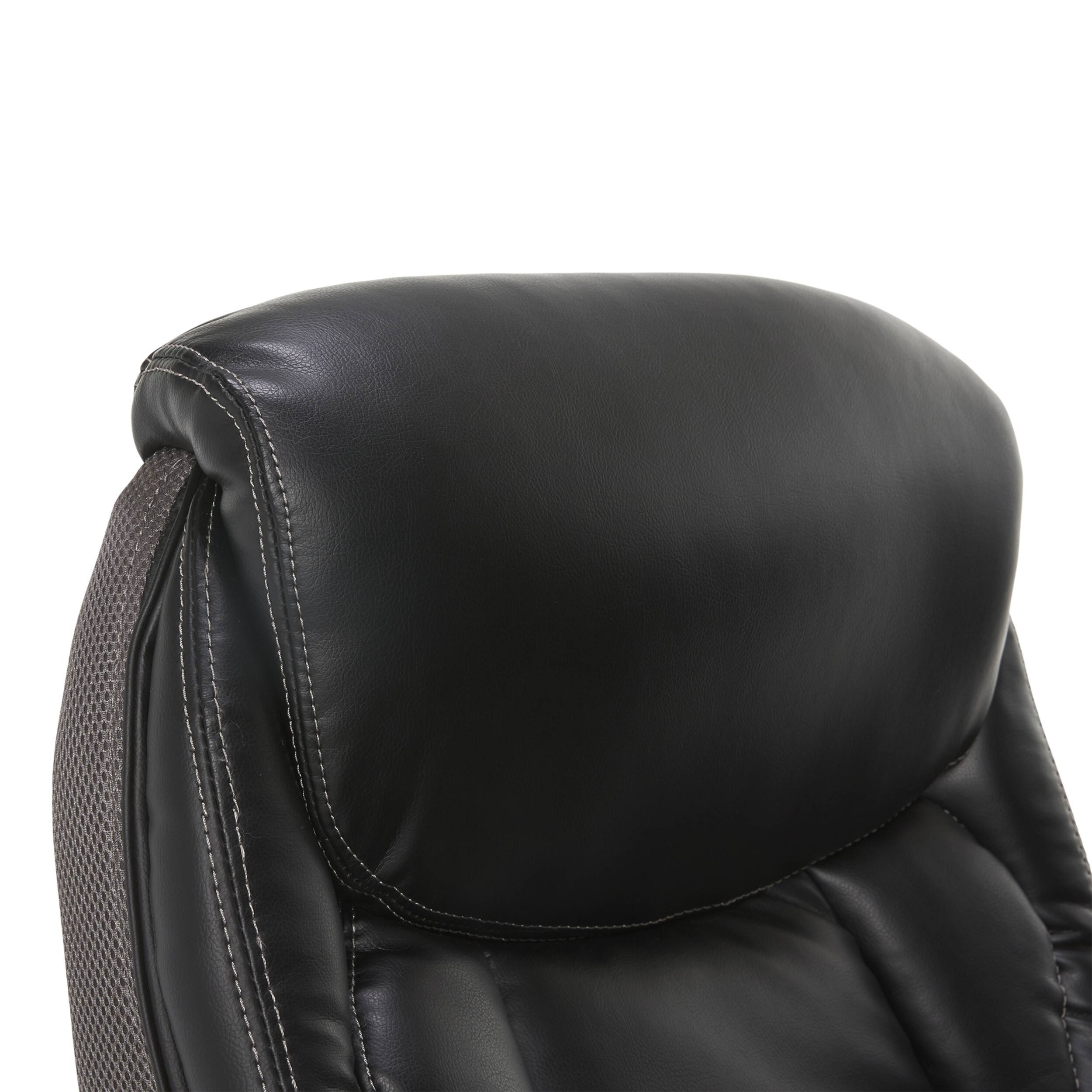 Alt View 12. Serta - Lautner Executive Office Chair - Black with Gray Mesh.