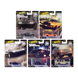 "Fast & Furious 25th Anniversary" 2026 5 piece Set Q Diecast Model Cars by Hot Wheels