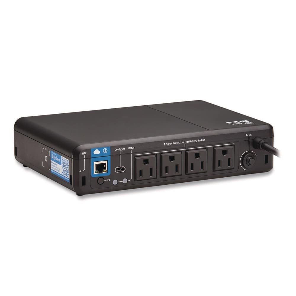 Tripp Lite - BC600RNC Standby Cloud-Connected UPS with Remote Monitoring 4 Outlets 600 VA 190 J - Black