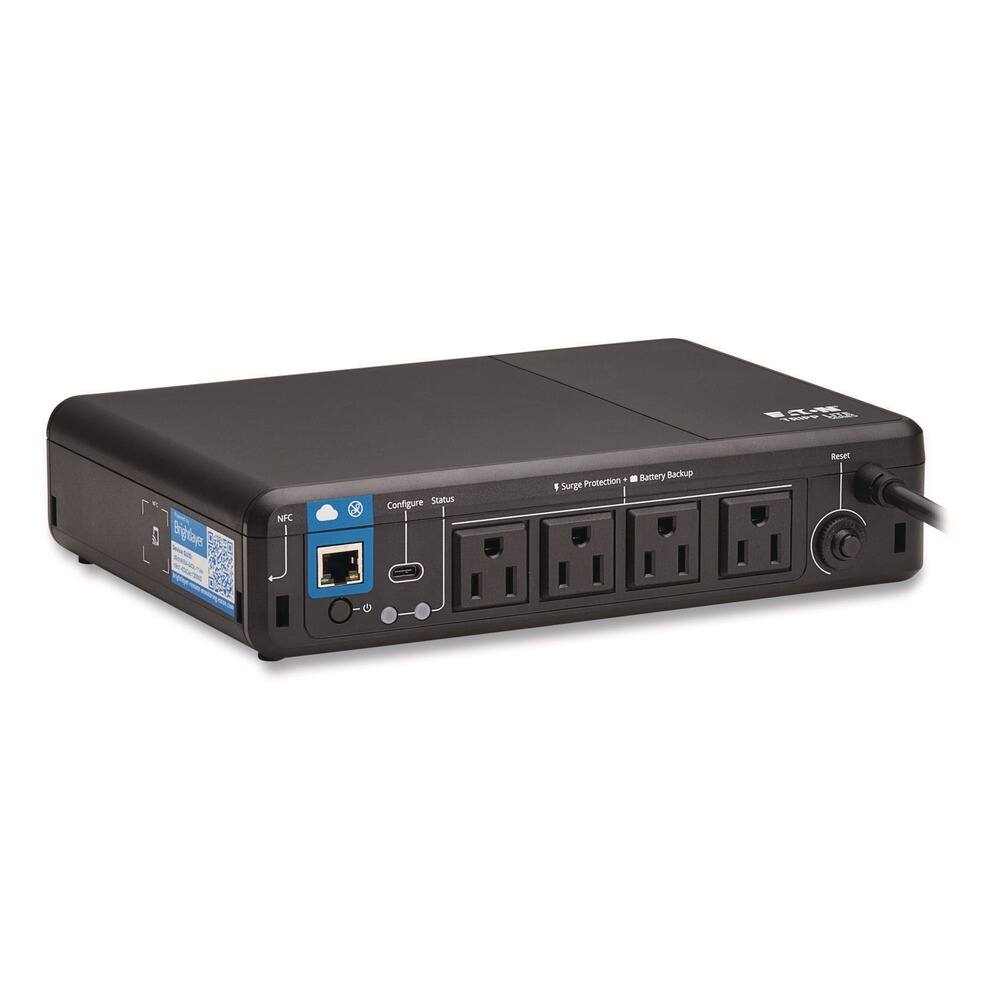 Tripp Lite - BC600RNC Standby Cloud-Connected UPS with Remote Monitoring 4 Outlets 600 VA 190 J - Black