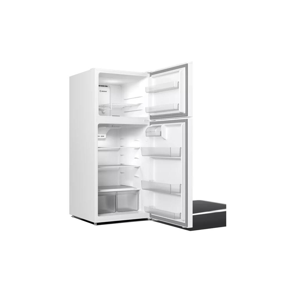 Back. Element - Element ENR18TFGCW 17.6 Cu. Ft. White Top Freezer Refrigerator - White.