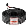 VEVOR - 30FT Solar Panel Extension Cable, 10 AWG, Solar Panel Wire with Flame Retardant Protective Sleeving - Black