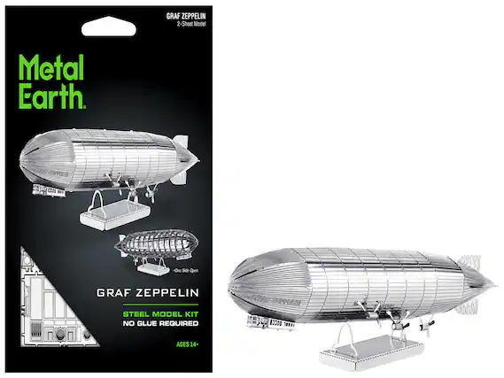 GRAF ZEPPELIN
2-Sheet Model
Metal Earth
GRAF ZEPPELIN
STEEL MODEL KIT
NO GLUE REQUIRED
AGES 14+
One Side Open