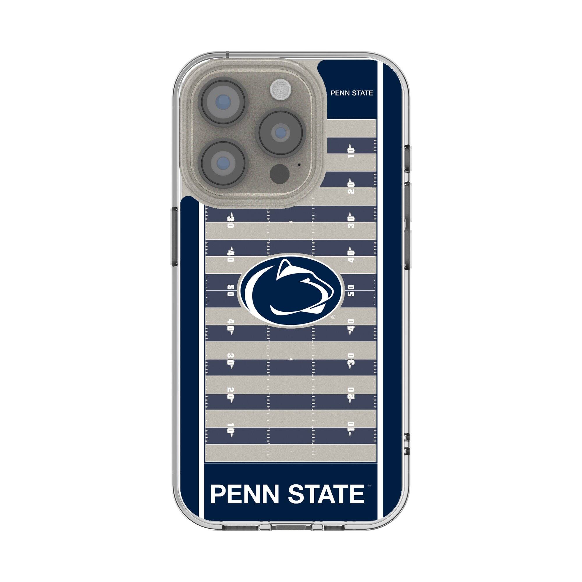 Photos - Case PENN Keyscaper - NCAA -  State Nittany Lions iPhone Clear Football Field Design  - 14 Plus - Multicolor 3323658 