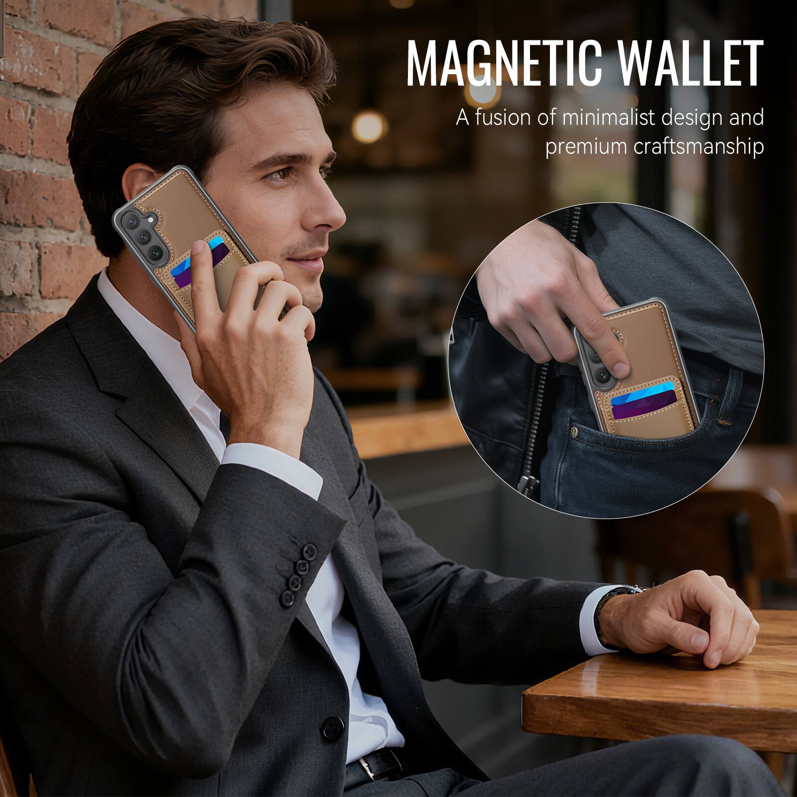 MAGNETIC WALLET  
A fusion of minimalist design and premium craftsmanship