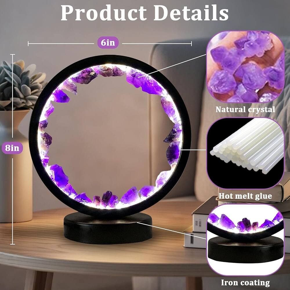 Product Details

- 6in
- 8in
- Natural crystal
- Hot melt glue
- Iron coating