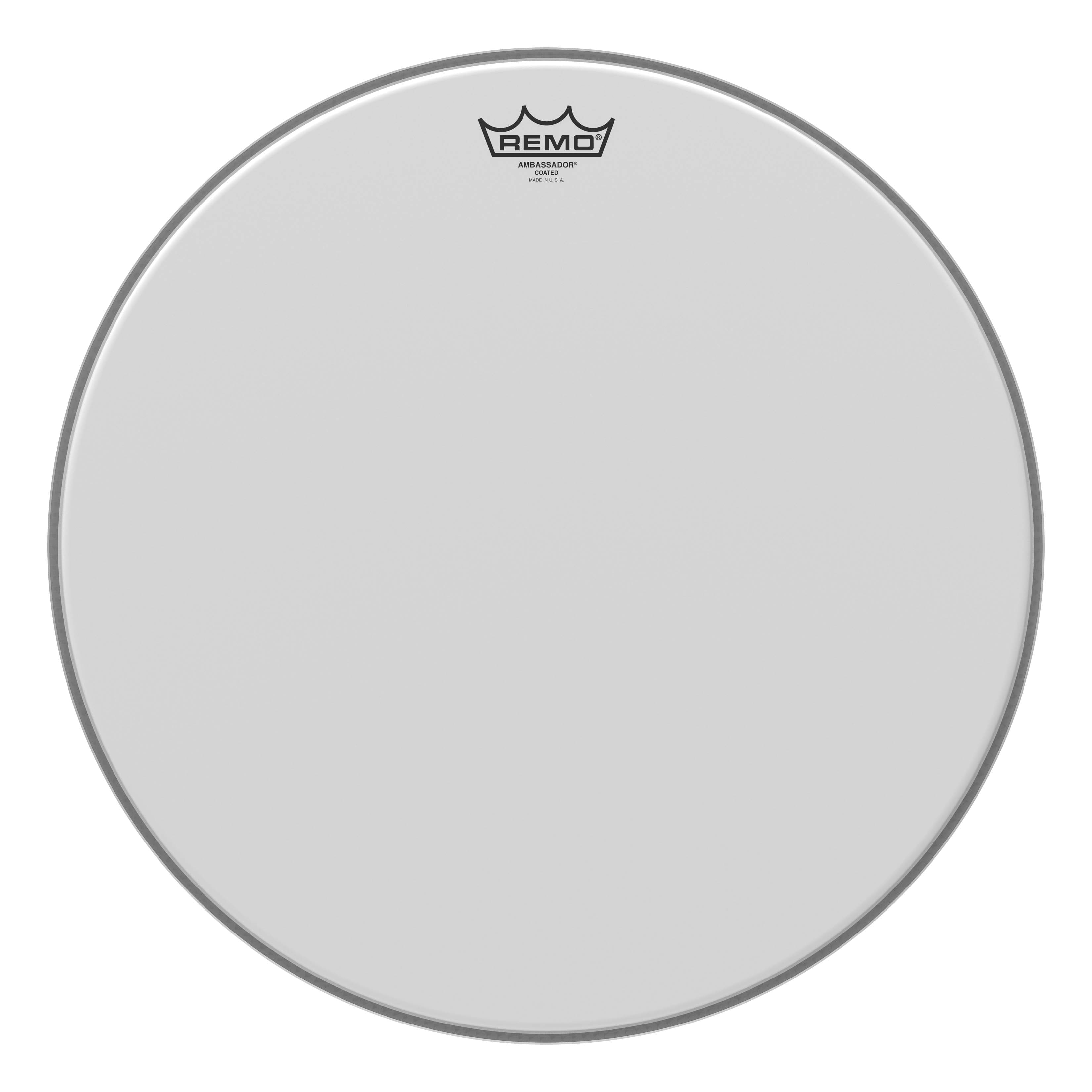 Remo - Ambassador Series 18-Inch Coated Drumhead for Snare Drum and Tom Drum with 1-Ply 10-Mil Film