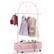 Front. Costway - Costway Kid Clothes Rack with 3 Adjustable Heights Home Freestanding Clothes Rack Pink - Pink.