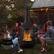 Alt View 13. Costway - 30 Inch Outdoor Fire Pit Chiminea 2 in 1 Wood Burning Metal Fireplace with Grill - Black.