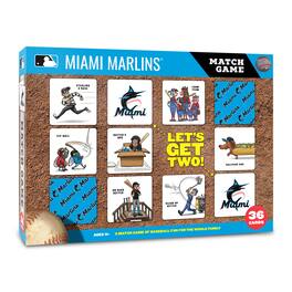 YouTheFan - Miami Marlins Licensed Memory Match Game - Multicolor