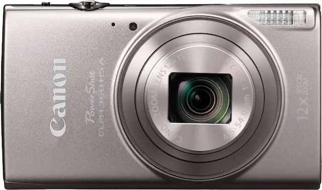 Canon PowerShot 360HS
12x Optical Zoom
Canon Lens
4.5-54.0 mm
1:3.6-7.0