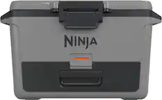 Front. Ninja - FrostVault 50qt Hard Cooler with Dry Zone - Slate Gray.