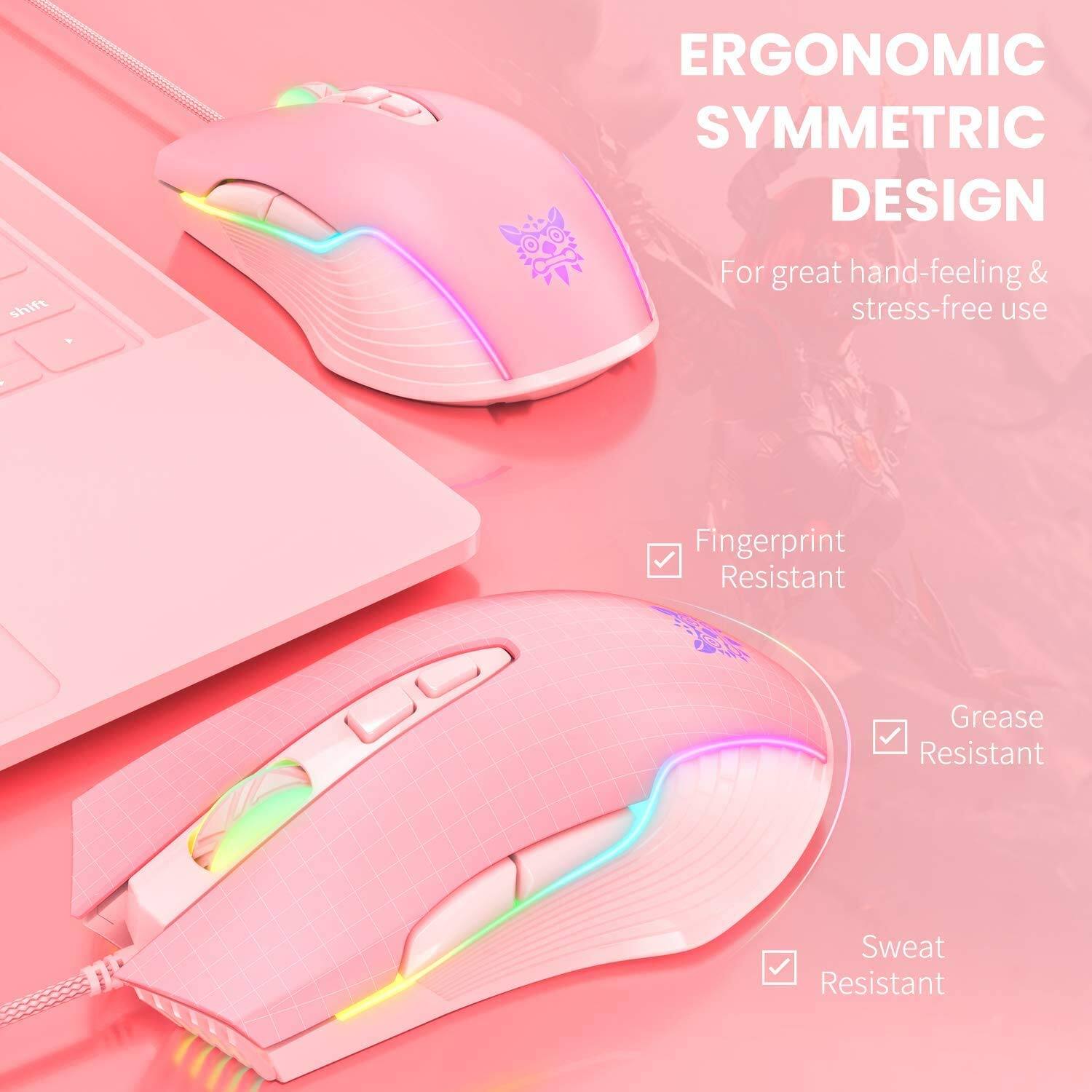ERGONOMIC SYMMETRIC DESIGN  
For great hand-feeling & stress-free use  

- Fingerprint Resistant  
- Grease Resistant  
- Sweat Resistant