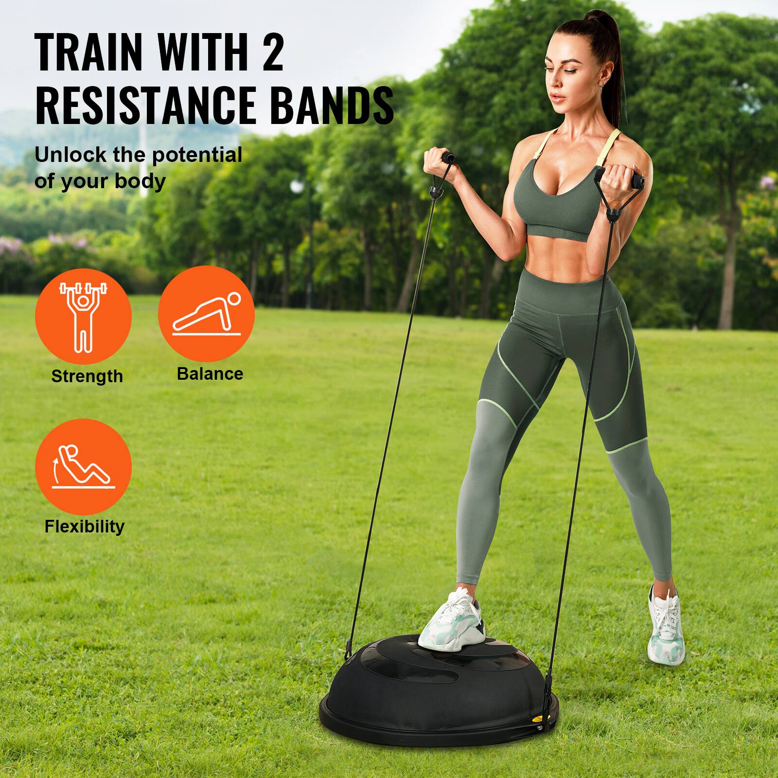 TRAIN WITH 2 RESISTANCE BANDS
Unlock the potential of your body
Strength
Balance
Flexibility