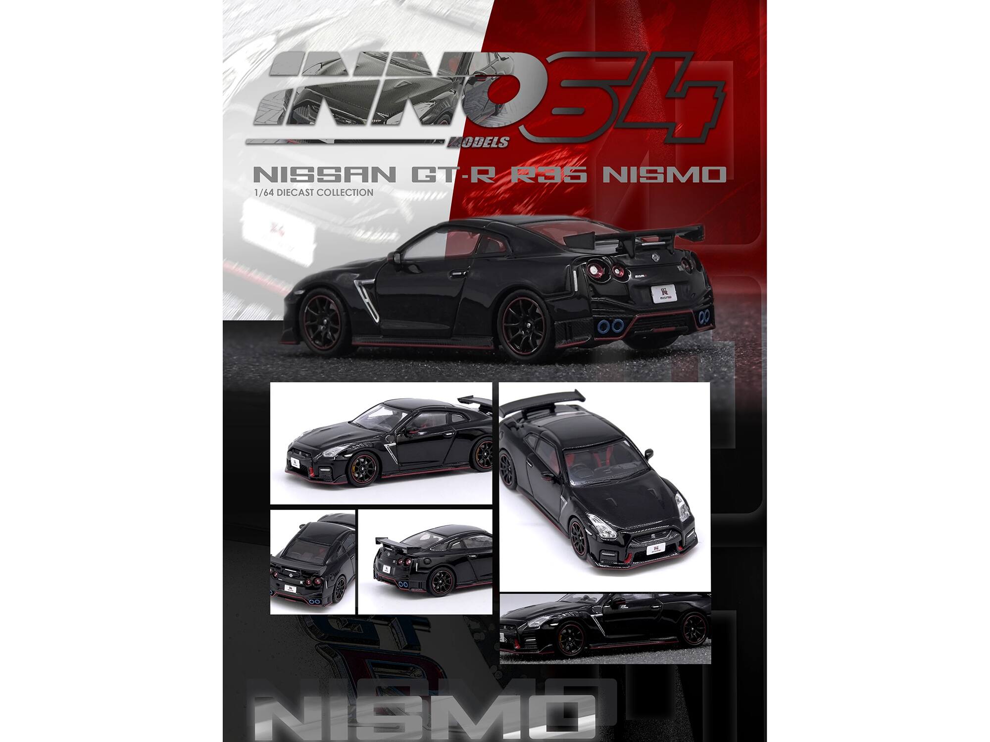INHO'S OBELS  
NISSAN GT-R R35 NISMO  
1/64 DIECAST COLLECTION  
N 00 NISMO