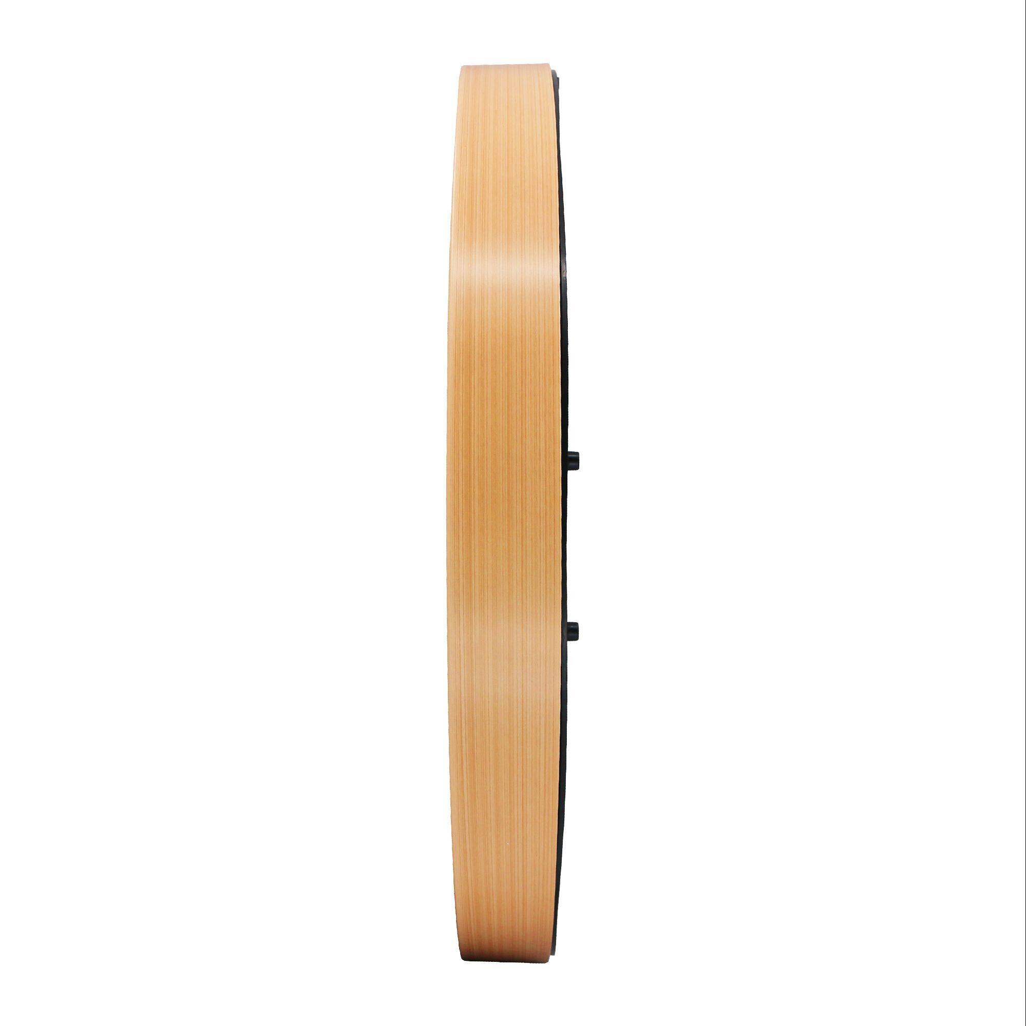 Left. Seiko - Seiko 20" Ondo Splash Resist Thermometer Hygrometer Wall Clock - Brown - Brown.