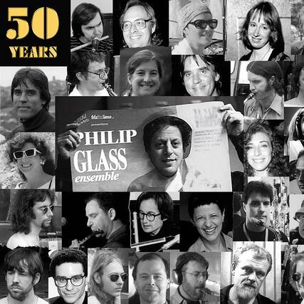 50 YEARS
PHILIP GLASS ensemble
presented by
MNS