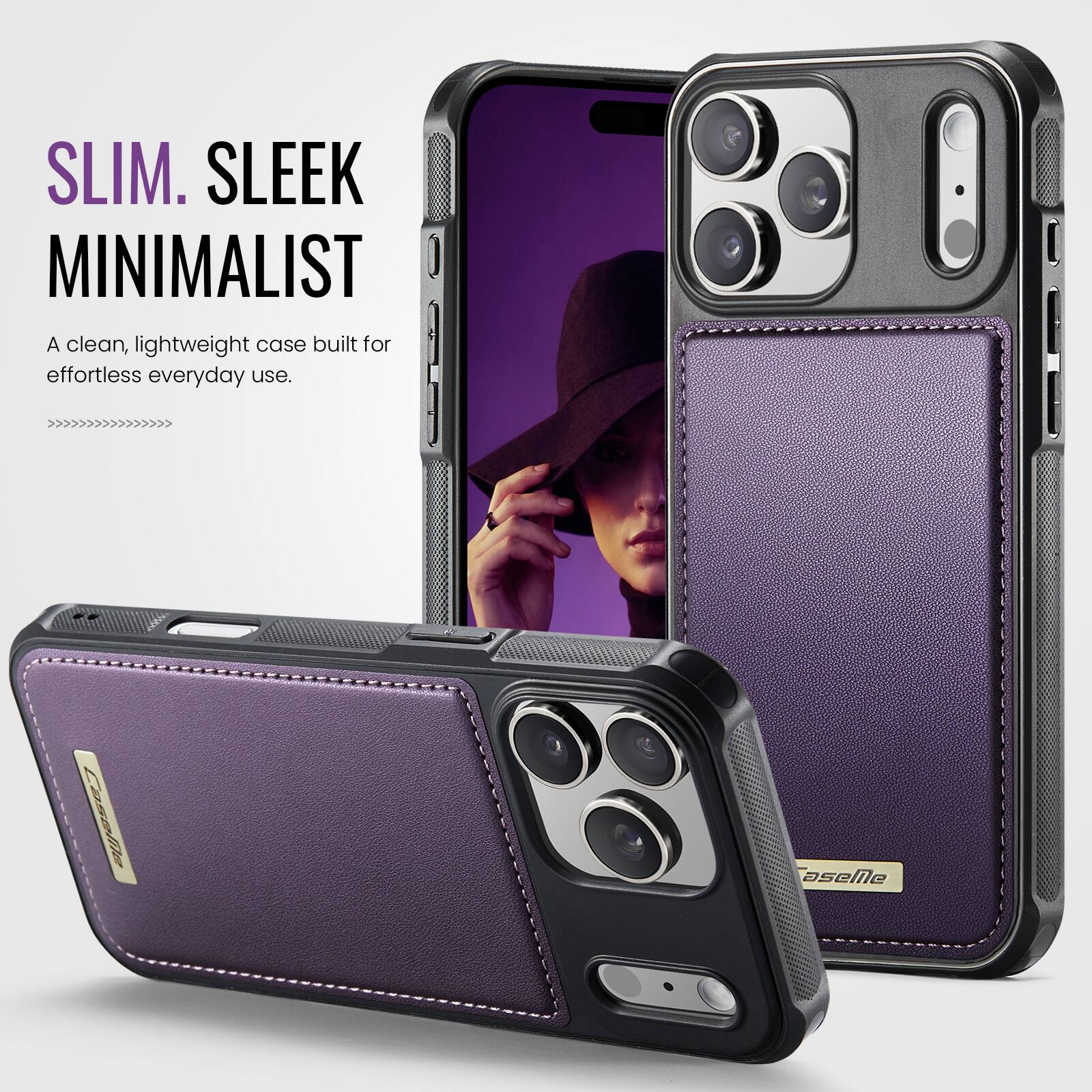 SLIM. SLEEK MINIMALIST  
A clean, lightweight case built for effortless everyday use.