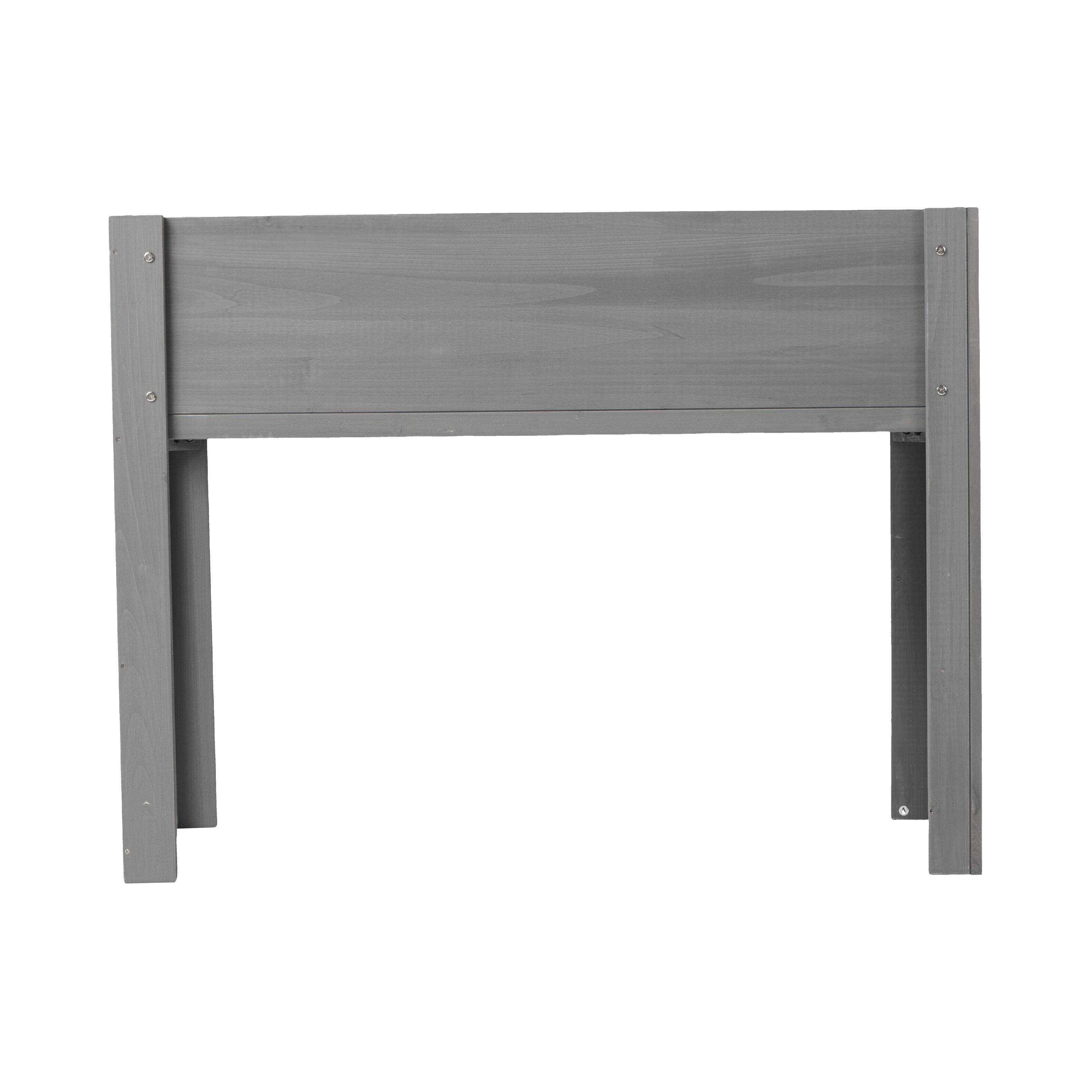 Alt View 8. PAIHOME - Natural Solid Wood Raised Garden Bed with Legs, Elevated Planter Box for Outdoor Plants Fruits Vegetables - 40x20x31 Inch - Grey.