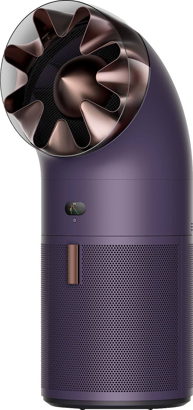 Front. Dyson - Hushjet Big + Quiet Cool Pure+ Formaldehyde Air Purifier and Fan - Steel Violet/Deep Bronze.
