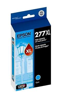 EPSON  
EXCEED YOUR VISION  

277XL  
High-capacity  
2X more prints*  

XL  

Cyan  

Claria  
Premium Ink  

*High-capacity  
2X plus de tiroges*